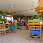 We stopped in La Paz trying to decide whether to keep going or stay for the night. We had lunch at this restaurant, and since they served warm beer, we decided to keep going. : Baja2011